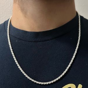 925 Sterling Silver Rope Chain